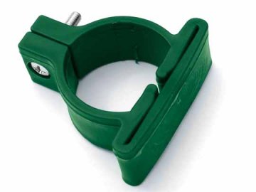 Příchytka plotového panelu OMEGA na sloupek 48mm - zelená, pvc
