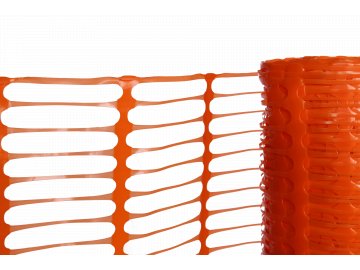 Výstražné reflexní pletivo 80g/m2, výška 100 cm, délka 50 m, celoplastové