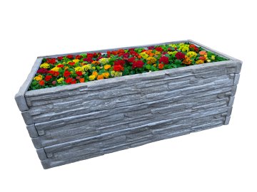 NEAKTIVNÍ PRODUKT | Betonový vyvýšený záhon 200 x 100 x 75 cm šedý