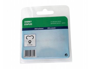 Spony ROCAFIX Zn+PVC zelené, 200 ks