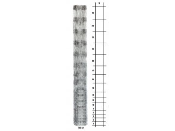 Uzlové lesnické pletivo výška 200 cm, 2,0/2,8 mm, 17 drátů