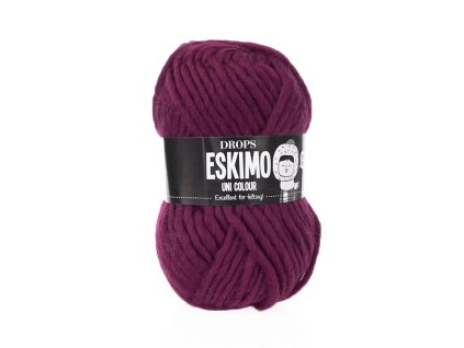 Příze DROPS Eskimo/Snow uni color 10 - bordó (do fialova)