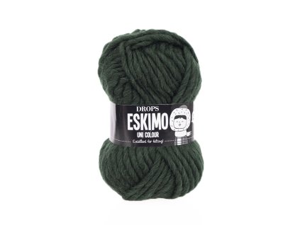 Příze DROPS Eskimo/Snow uni color 22 - vojenská