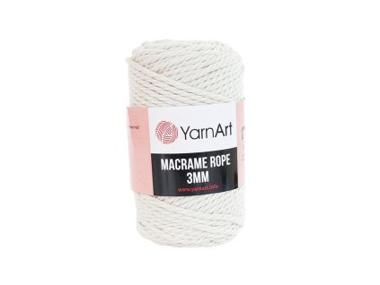 Macrame Rope 751, 3mm - bílá