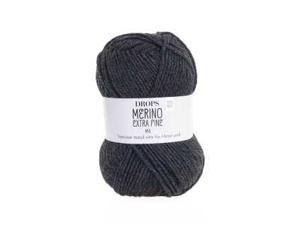 Příze DROPS Merino Extra Fine mix 03 - antracit