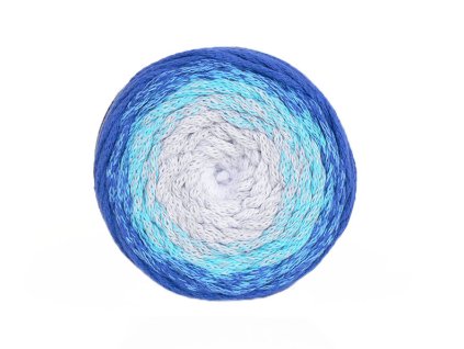 Příze Macrame Cotton Spectrum 1312 - šedá, odstíny modré