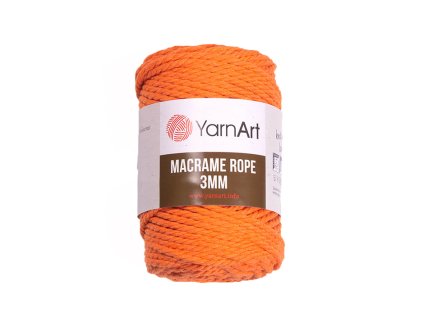 Macrame Rope 770, 3mm – oranžová