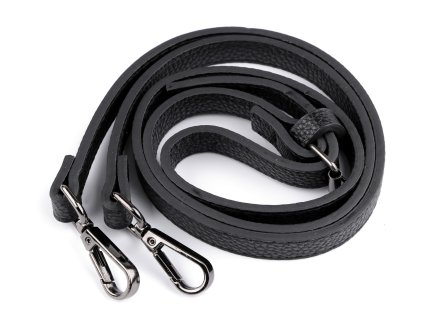 Koženkový popruh / ucho s karabinami na kabelku délka 113-123 cm,790897