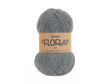 Příze DROPS Flora mix 04 - šedá