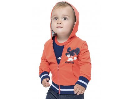 Chlapecká mikina - WINKIKI WNB 91312, oranžová