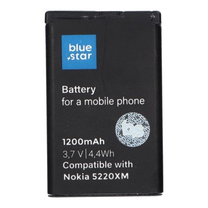 Batéria BLUE STAR PREMIUM  pre NOKIA 5220 XM / 5630 XM / 6303 / 6730 / 3720 / C3 / C5-00 / C6-01 1200 mAh