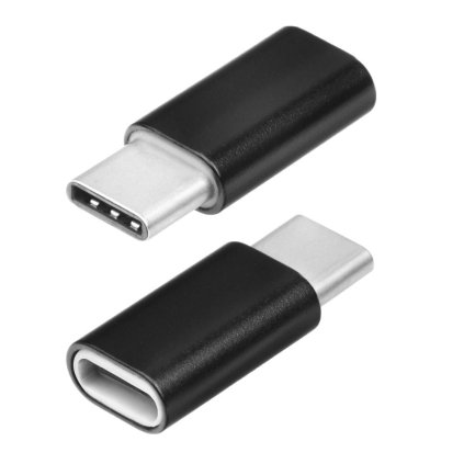 Adapter Micro USB/Micro USB-C čierny