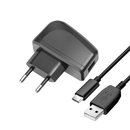 Cestovná nabíjačka Blue Star LITE 2A do siete s odnímateľným USB-C káblom