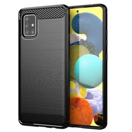 Puzdro CARBON pre SAMSUNG A51 čierne