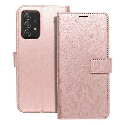 Puzdro MEZZO Book pre SAMSUNG A52 5G / A52 LTE ( 4G ) / A52s 5G mandala - ružovo zlaté
