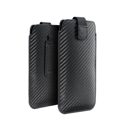 Uni Púzdro Forcell POCKET Carbon Model 09 pro APPLE IPHONE 13 mini / 6 / 7 / 8 / 12 mini SAMSUNG S3 (i9300) / S4 (i9500) / A3