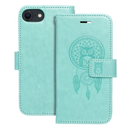 Puzdro MEZZO Book pre IPHONE 7 / 8 / SE 2020 / SE 2022 lapač snov - zelené