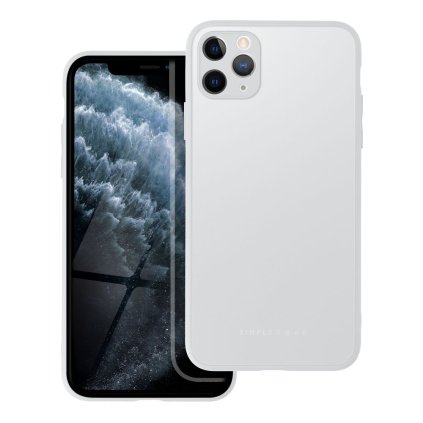 Elegantný kryt ROAR case MATTE GLASS for IPHONE 11 Pro Max farba oceľová