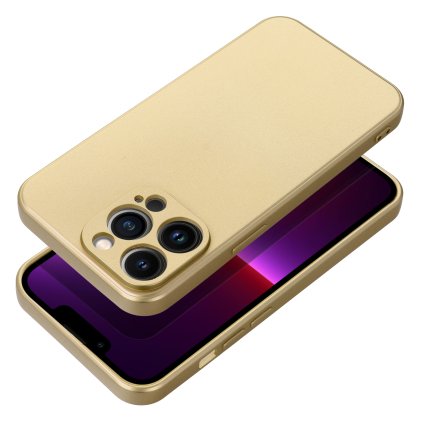 Elegantné puzdro METALLIC Case pre IPHONE 14 Pro Max zlaté