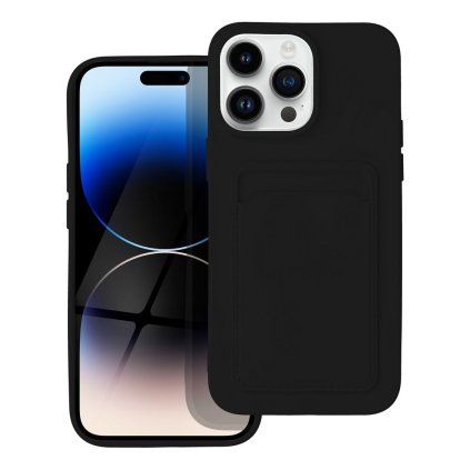 Puzdro CARD case pre IPHONE 14 Pro Max čierne