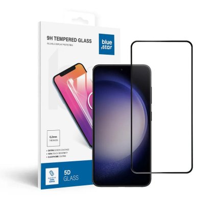 Tvrdené sklo 5D Blue Star - SAMSUNG Galaxy S23   - okraj čierny