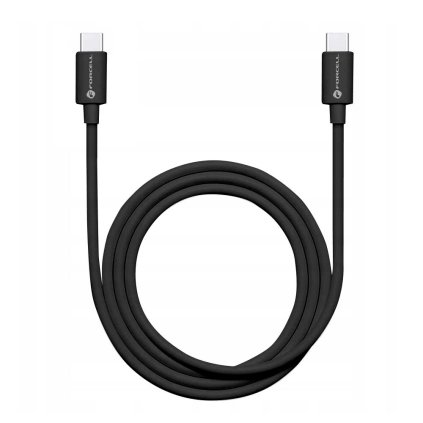 Nabíjací kábel FORCELL USB-C > USB-C, QC3.0, PD48W, 1m, čierny,  C293
