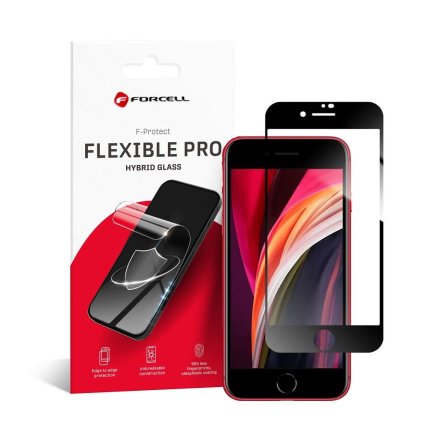 Flexibilné sklo  Nano Glass 5D pre iPhone 7/8/SE 2020 čierny okraj