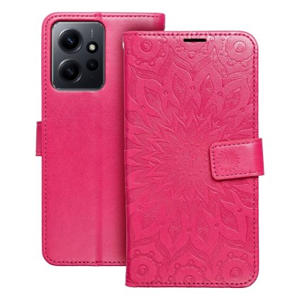 Puzdro MEZZO Book pre XIAOMI Redmi Note 12 4G mandala - magenta
