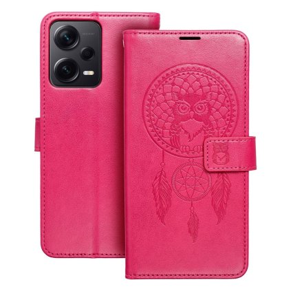 Puzdro MEZZO Book pre XIAOMI Redmi Note 12 Pro Plus 5G lapač snov - magenta