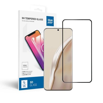 Tvrdené sklo 5D Blue Star - HUAWEI P60  - okraj čierny