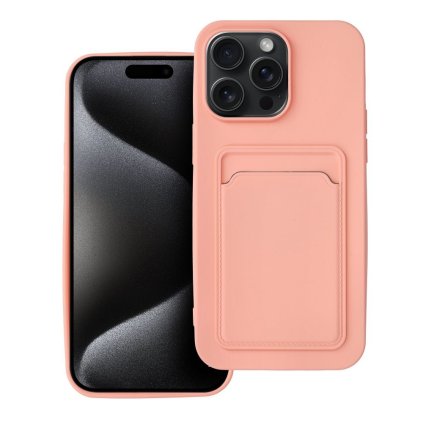 Puzdro CARD case pre IPHONE 15 Pro Max ružové