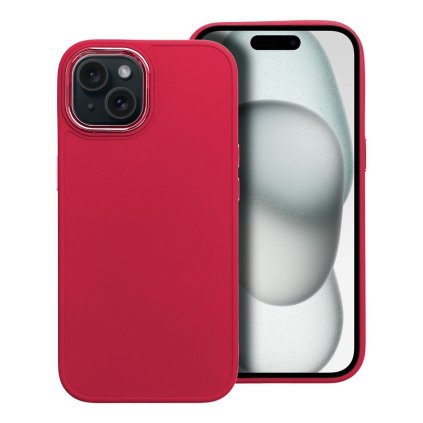 Štýlový kryt FRAME Case pre IPHONE 15 červený