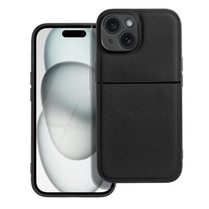 Štýlový kryt Forcell Noble pre IPHONE 15 čierny