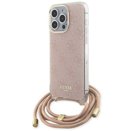GUESS pre IPHONE 15 Pro GUHCP15LHC4SEP (Crossbody 4G Print) ružové
