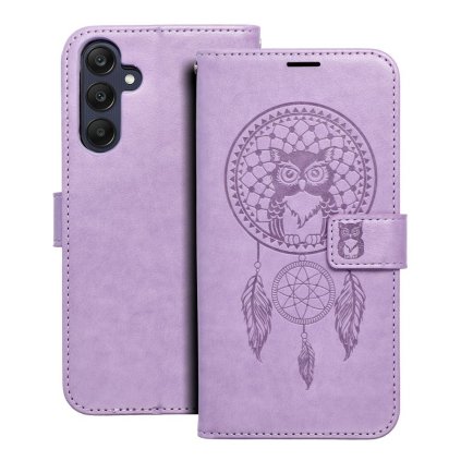 Puzdro MEZZO Book pre SAMSUNG A25 5G lapač snov - fialové