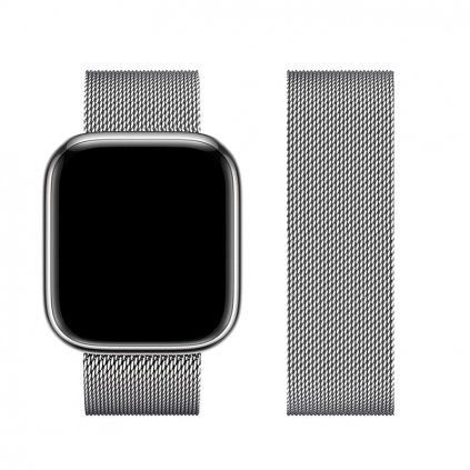 FORCELL F-DESIGN FA03 remienok pre Apple Watch 38/40/41 mm strieborný
