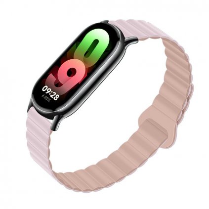 FORCELL F-DESIGN FXMi Band 8 remienok pre Xiaomi Mi Band 8 Oxford púdrová a ružovo šedá
