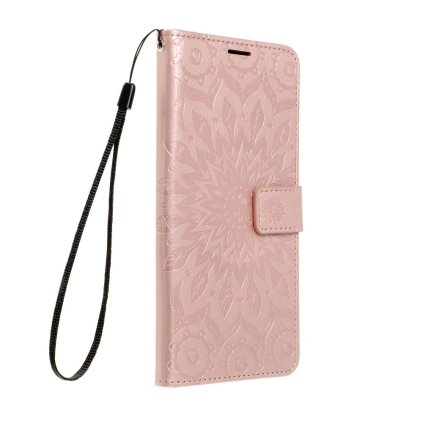 Puzdro MEZZO Book pre XIAOMI Redmi Note 13 Pro 4G / POCO M6 Pro 4G mandala - ružovo zlaté