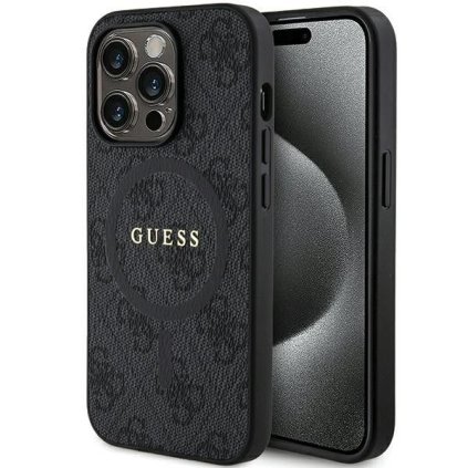 GUESS pre IPHONE 14 Pro s MagSafe GUHMP14LG4GFRK (4G Ring classic logo) čierne