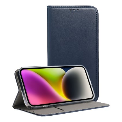 Obal SMART MAGNETO Book pre XIAOMI Redmi Note 13 Pro Plus 5G tmavo modrý