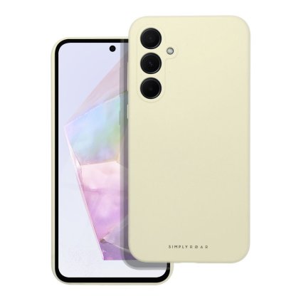 Kryt ROAR case CLOUD SKIN for SAMSUNG A35 5G žltý