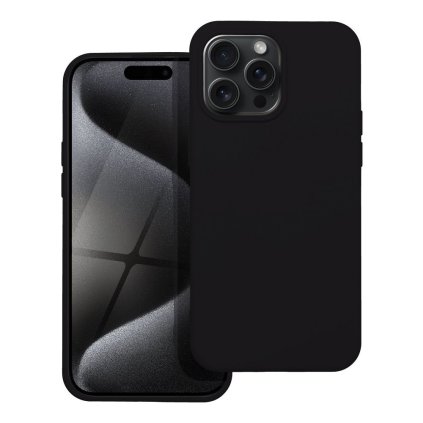 Moderný kryt SILICONE pre IPHONE 15 Pro Max čierny