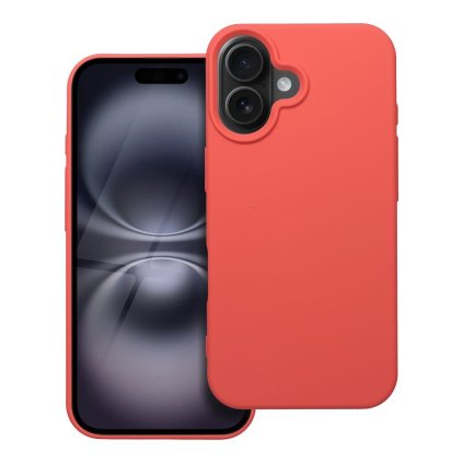 Moderný kryt SILICONE pre IPHONE 16 broskyňový