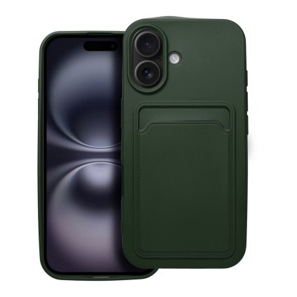 Puzdro CARD case pre IPHONE 16 zelené