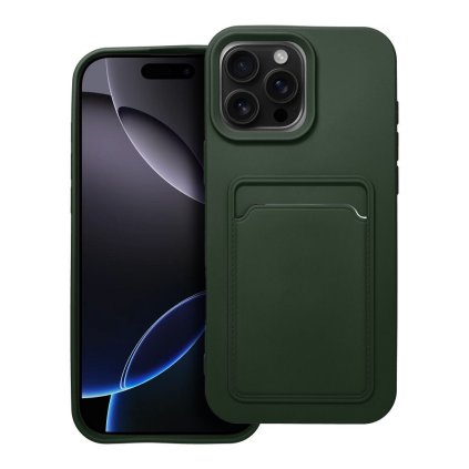 Puzdro CARD case pre IPHONE 16 Pro Max zelené