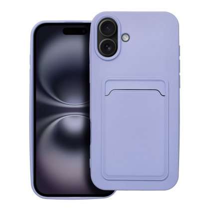 Puzdro CARD case pre IPHONE 16 Plus fialové