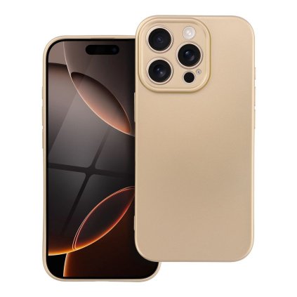 Elegantné puzdro METALLIC Case pre IPHONE 16 Pro Pro zlaté