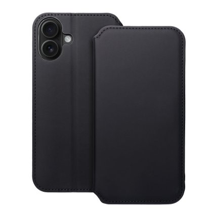 Obal DUAL POCKET Book case pre IPHONE 16 Plus čierny