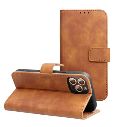 Obal TENDER Book pre XIAOMI Redmi 14C hnedý