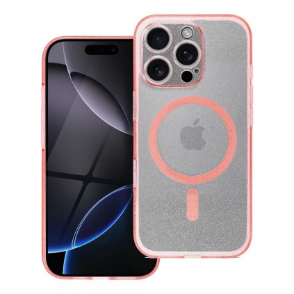Priehľadný obal CLEAR MAG COVER pre IPHONE 16 Plus ružový
